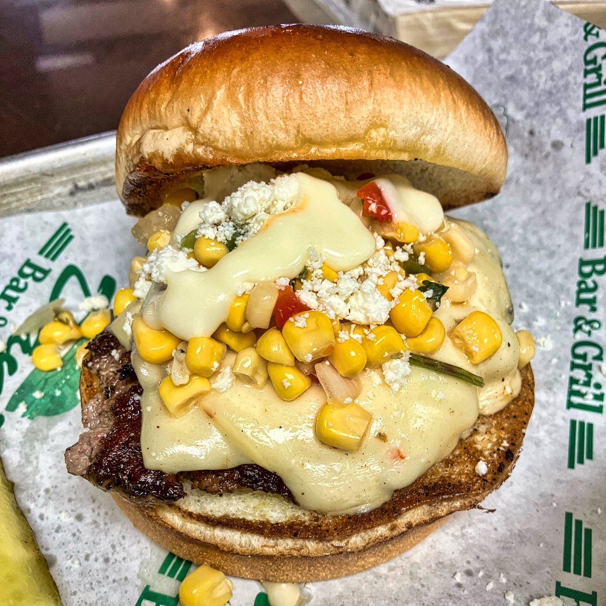 Do yourself a flavor and make it out to Dan's!
The Mexican Street Corn Burger topped with pepper-jack, queso fresco, corn and jalapeño salsa and lime crema! 🇲🇽🌽🍔
Served this week through Thursday!