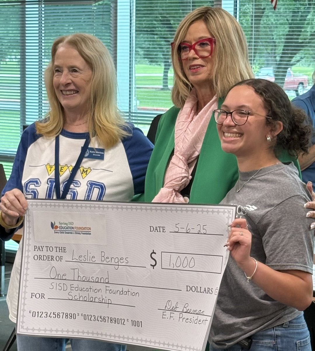 SpringEdFound's tweet image. SISD Education Foundation Scholarship presentations at Carl Wunsche HS this morning. @SpringISD