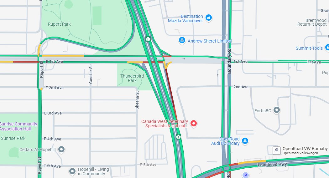 1130 NewsRadio Vancouver Traffic tweet media