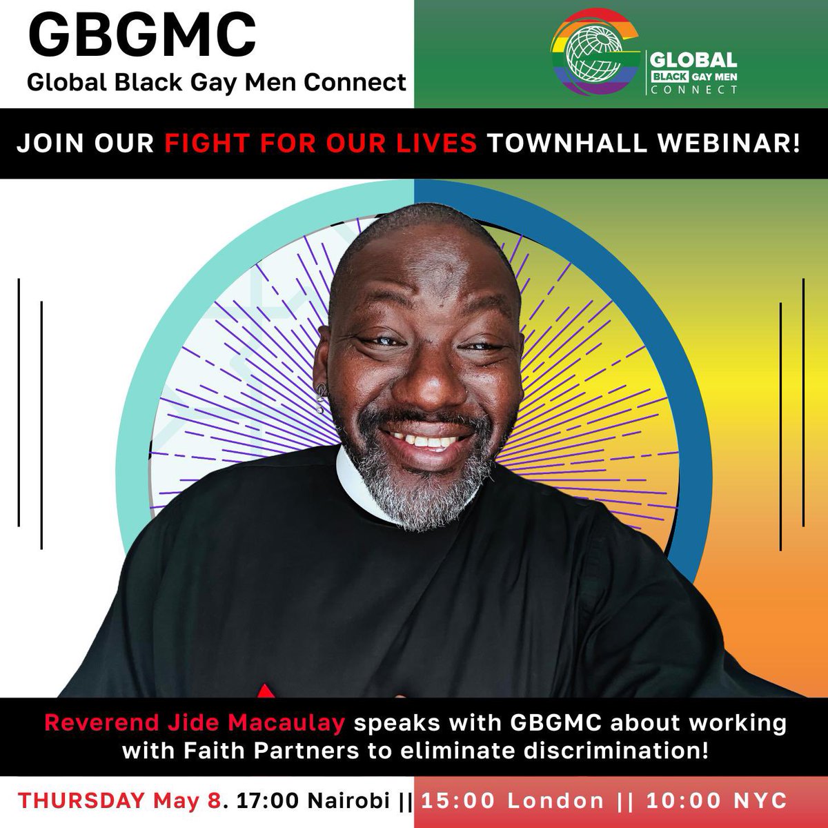 House Of Rainbow (@houseofrainbow) on Twitter photo Thursday, 8th May, 3pm UK Time.
Faith and religion often save lives and reinforce the beauty of our cultures. <a href="/RevJide/">God Adores You</a> speaks to <a href="/GBGMC_Int/">Global Black Gay Men Connect</a> about working with Faith Leaders in the HIV space and holding them accountable.
Register: us06web.zoom.us/webinar/regist… Thursday, 8th May, 3pm UK Time.
Faith and religion often save lives and reinforce the beauty of our cultures. <a href="/RevJide/">God Adores You</a> speaks to <a href="/GBGMC_Int/">Global Black Gay Men Connect</a> about working with Faith Leaders in the HIV space and holding them accountable.
Register: us06web.zoom.us/webinar/regist…