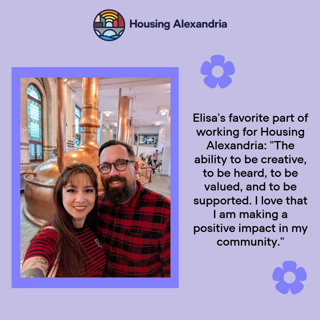We are kicking off Our Meet-Our-Team social media campaign with our beloved COO Elisa! To learn more about our team, please visit our newly-improved website!
Link: housingalexandria.org