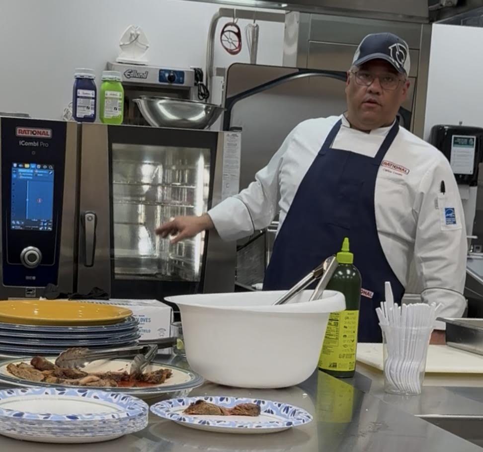 Kim Ivey, Douglas High School CNP Manager, and Kim Baird, DMS CNP Assistant Manager, received equipment training today as we prepare for school year 25-26. 🍴