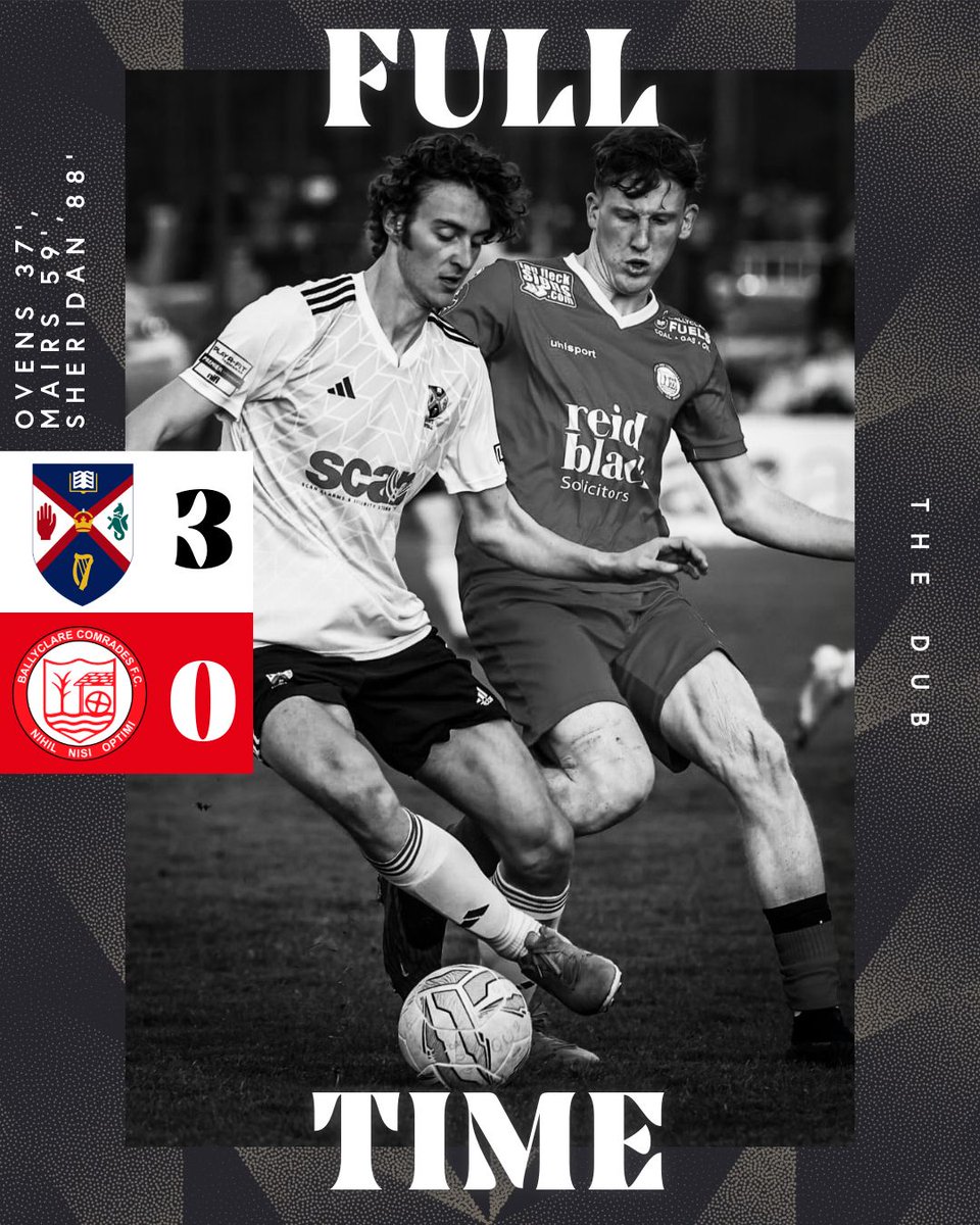 Not a great result, as we lose 3-0 to Queens in the first leg. Big ask for Friday night.
