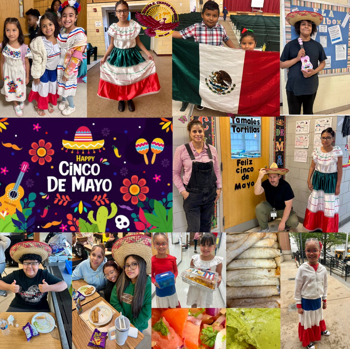 Highlights from our Cinco de Mayo celebrations at Cesar E. Chavez School!  Cheers!