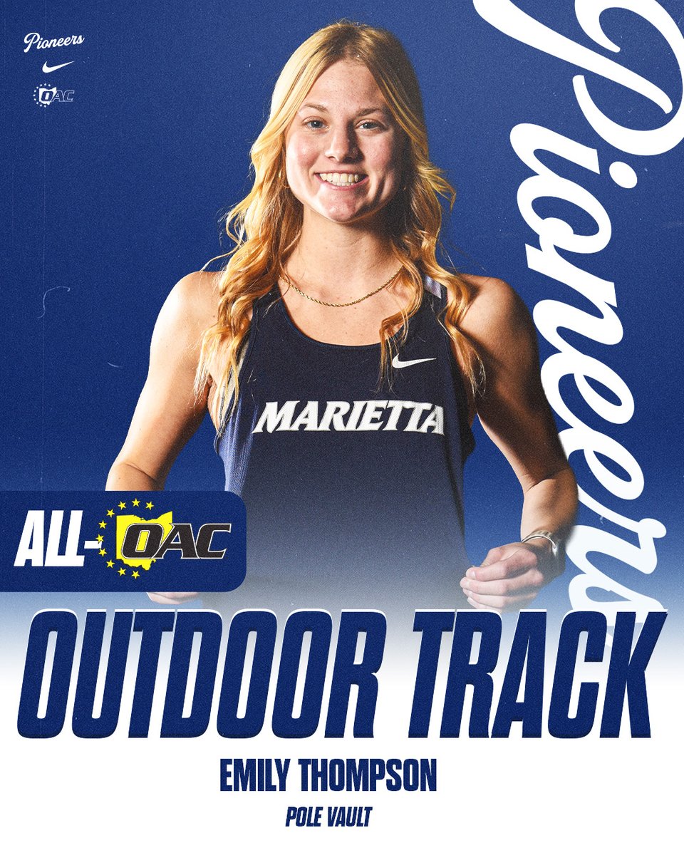 MariettaPioneer's tweet photo. π¨πββοΈπ¨πββοΈπ¨πββοΈ
Congratulations to our All-OAC outdoor track performers from last weekend's OAC Championship. #PioNation #BringForthAPioneer #d3tf https://t.co/D7BekFYL4Y