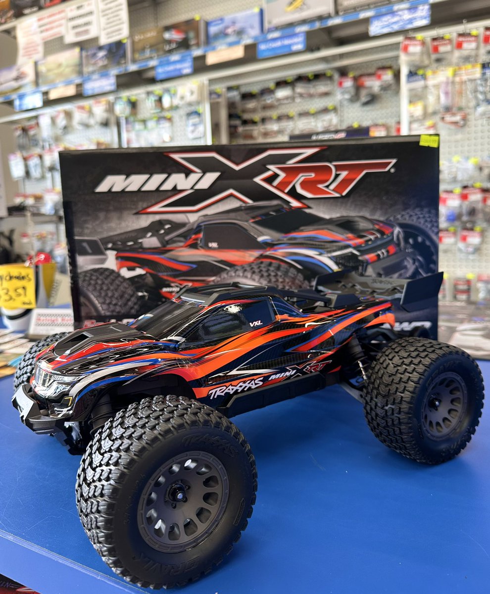 The NEW Traxxas Mini XRT is here!
Not available for sale until this Friday, but in the meantime come check out our display model. 🏁