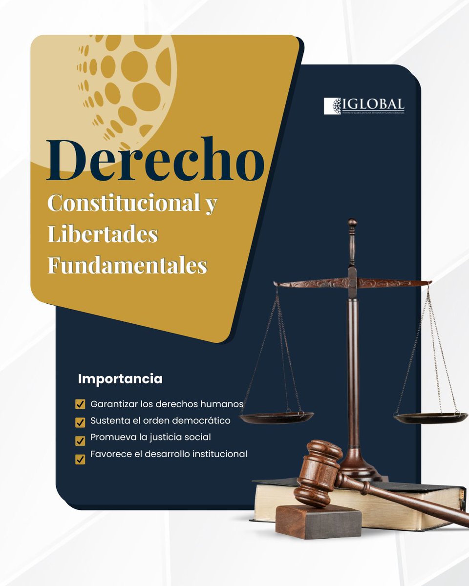 Defiende los derechos humanos y fortalece la democracia.

Estudia Derecho Constitucional en IGLOBAL.
#Derecho #IGLOBAL #JusticiaSocial