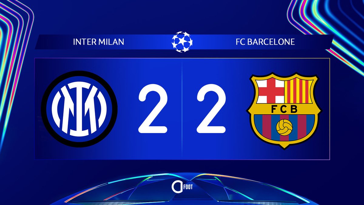 ⚽️ BUUUUUUUUUUUTT DE DANI OLMO !!!! LE BARÇA N'EST JAMAIS MORT !!!!! 💙❤️

INTER 🇮🇹  2-2  🇪🇸 BARCELONE
𝗖𝗨𝗠𝗨𝗟𝗘́ : 𝟱-𝟱
