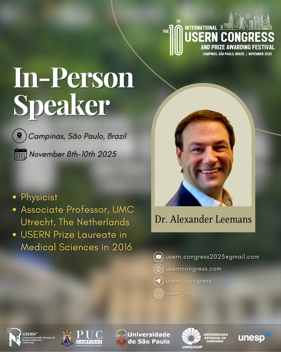 USERN (@usern_net) on Twitter photo ✨Voices of Science: Lecturers of the 10th USERN Congress✨
We’re honored to announce Dr. <a href="/Alex_Leemans/">Alexander Leemans</a> as an in-person speaker.
🔹Physicist
🔹Assoc. Prof., UMC Utrecht
🔹2016 USERN Prize Laureate
🔹Advisory Board Member
More information & registration: userncongress.com ✨Voices of Science: Lecturers of the 10th USERN Congress✨
We’re honored to announce Dr. <a href="/Alex_Leemans/">Alexander Leemans</a> as an in-person speaker.
🔹Physicist
🔹Assoc. Prof., UMC Utrecht
🔹2016 USERN Prize Laureate
🔹Advisory Board Member
More information & registration: userncongress.com