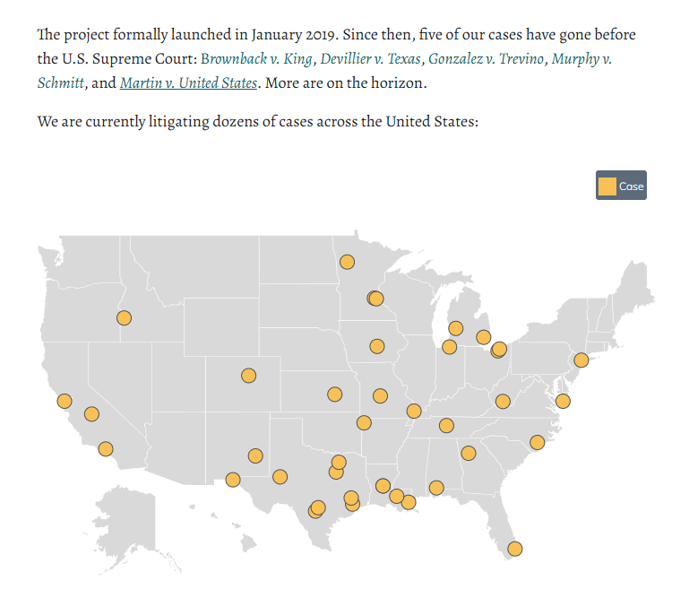 Patrick Jaicomo (@pjaicomo) on Twitter photo 5 years ago, <a href="/IJ/">Institute for Justice</a> launched our Project on Immunity & Accountability to rip down barriers between rights and remedies.
In that time, we've had 5 cases go to SCOTUS, launched 40 more, and litigated across 20 states.
We do a LOT more, but as a lawyer I'm extra proud of our cases. 5 years ago, <a href="/IJ/">Institute for Justice</a> launched our Project on Immunity & Accountability to rip down barriers between rights and remedies.
In that time, we've had 5 cases go to SCOTUS, launched 40 more, and litigated across 20 states.
We do a LOT more, but as a lawyer I'm extra proud of our cases.
