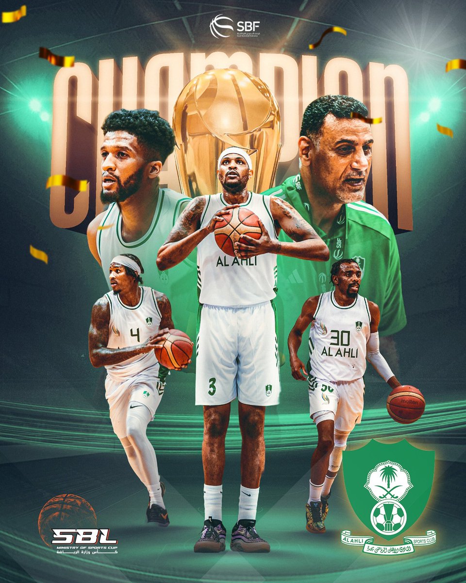 رسميًا: الأهلي بطلًا لـ #كأس_وزارة_الرياضة_لكرة_السلة موسم 2024/2025

الــــــف مبــــــروك لجمهور الأهلي 🎉