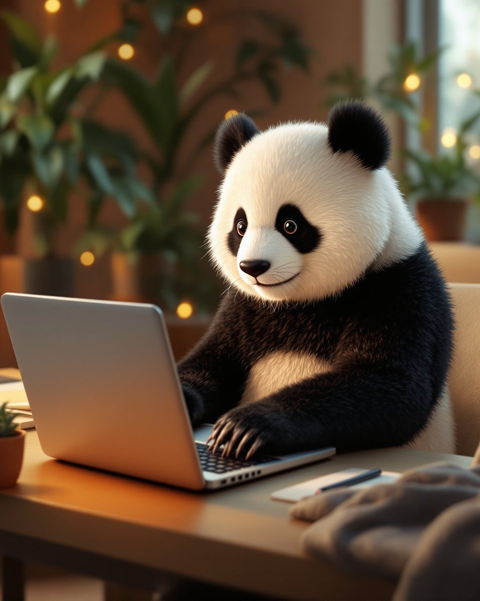 MagicShot_ai's tweet image. When pandas go digital 🐼💻
This AI-generated cuteness was brought to life with magicshot.ai – where imagination meets technology! ✨ 

#AIart #MagicShotAI #PandaVibes #AIGenerated