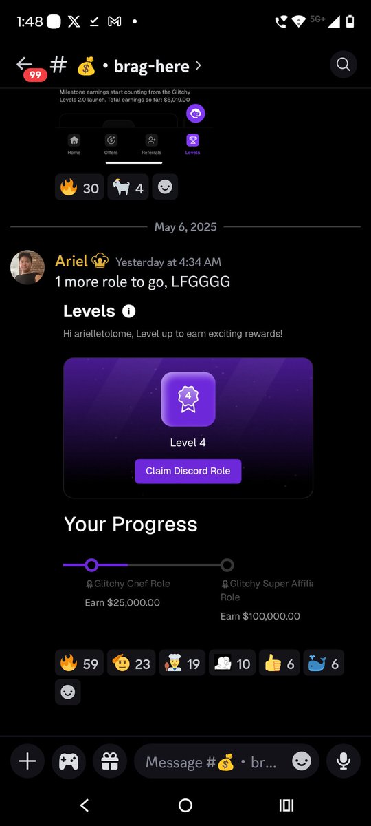 Ariel just hit $25k all time rev

Remember that he was flexing his $100 not a long time ago? Yeah, Glitchy changed his days lmfao

Glitchy will change yours too, just join in the affiliate program

The program is free and they teach you everything A TO Z

Comment "Abc" for invite