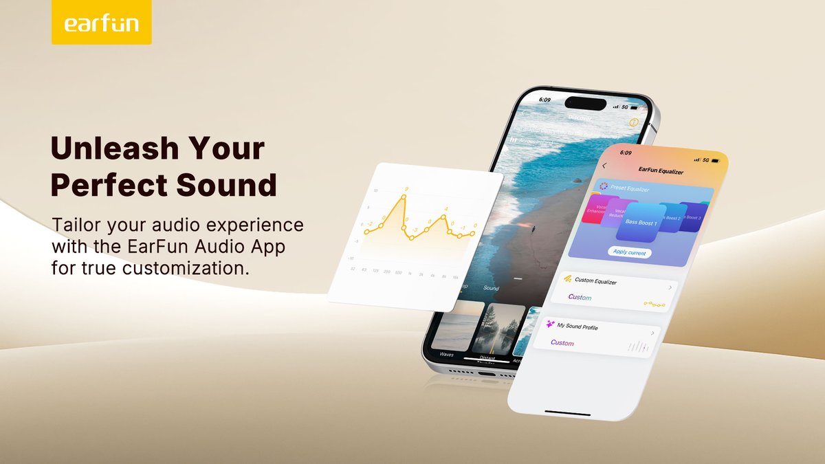EarFunAudio's tweet image. 📱 Personalize Your Audio with the EarFun Audio App.
Adjust EQ, sound modes, and settings for a perfect listening experience with EarFun Tune Pro.

🎧 b.link/9aef3c2q

#EarFunAudioApp #CustomSound #EarFun