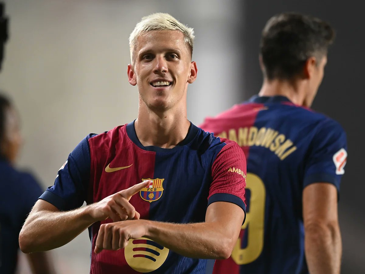 Dani Olmo equalises, 5-5 on aggregate. #BarcaInter #Barcelona #InterMilan #ChampionsLeague