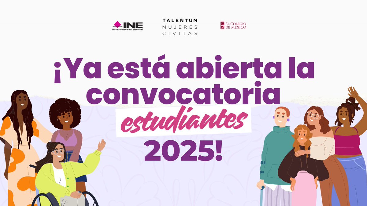 ¡Forma parte de Talentum Mujeres Civitas 2025! 
¿Eres estudiante de preparatoria, tienes entre 15 y 17 años, te interesa desarrollar tu liderazgo y buscas actuar en beneficio de tu comunidad? Regístrate en talentummujeres.org
#TMC25 #Convocatoria #JóvenesyDemocracia