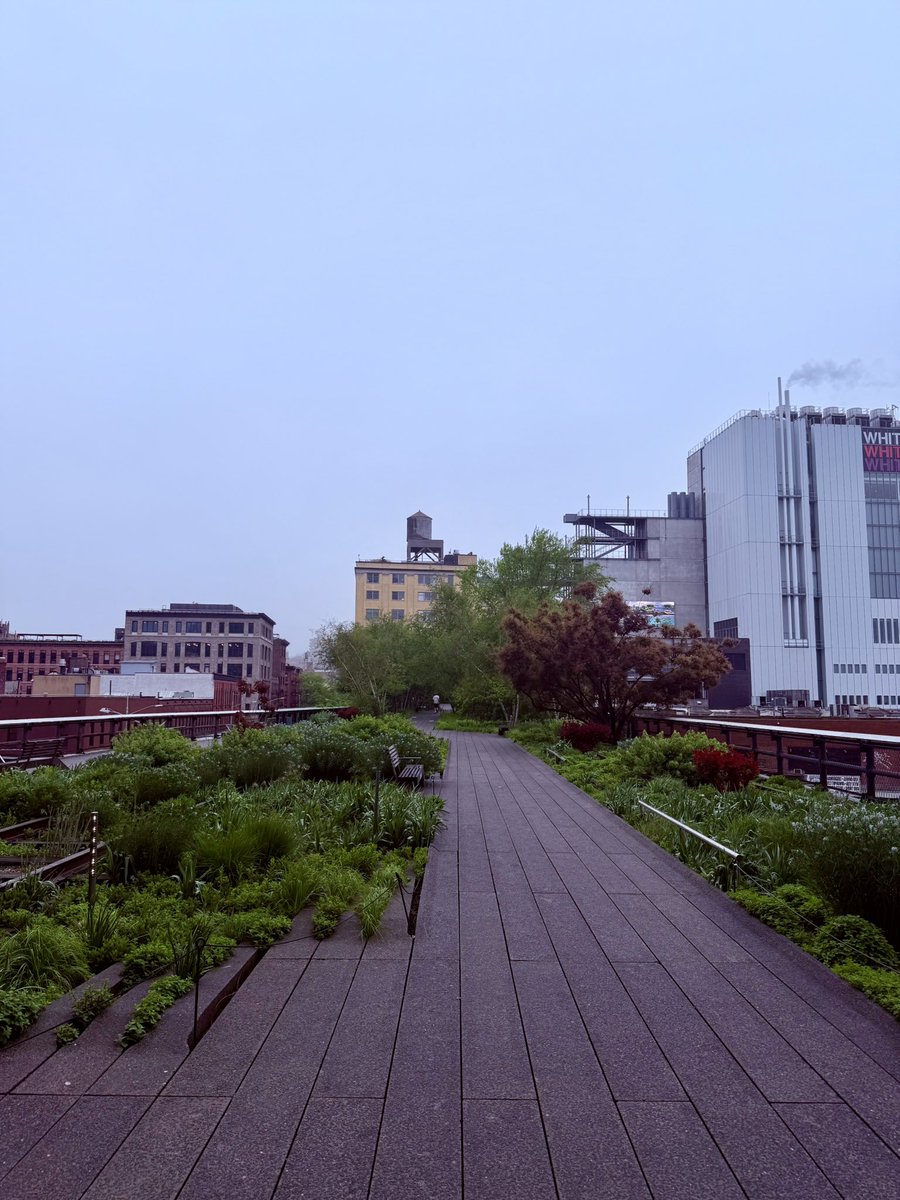 Early morning run on the High Line ❤️