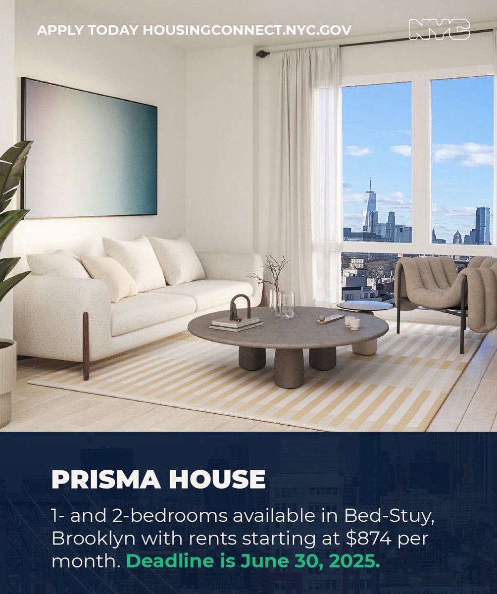 Council Member Chi Ossé (@cmchiosse) on Twitter photo Looking for affordable housing in NYC?
Lots of brand-new, rent-stabilized apartments are available right now in District 36 through the <a href="/NYCHousing/">NYC Housing</a> NYC Housing Connect—including studios, one-bedrooms, and family-sized units!
Apply online at housingconnect.nyc.gov Looking for affordable housing in NYC?
Lots of brand-new, rent-stabilized apartments are available right now in District 36 through the <a href="/NYCHousing/">NYC Housing</a> NYC Housing Connect—including studios, one-bedrooms, and family-sized units!
Apply online at housingconnect.nyc.gov
