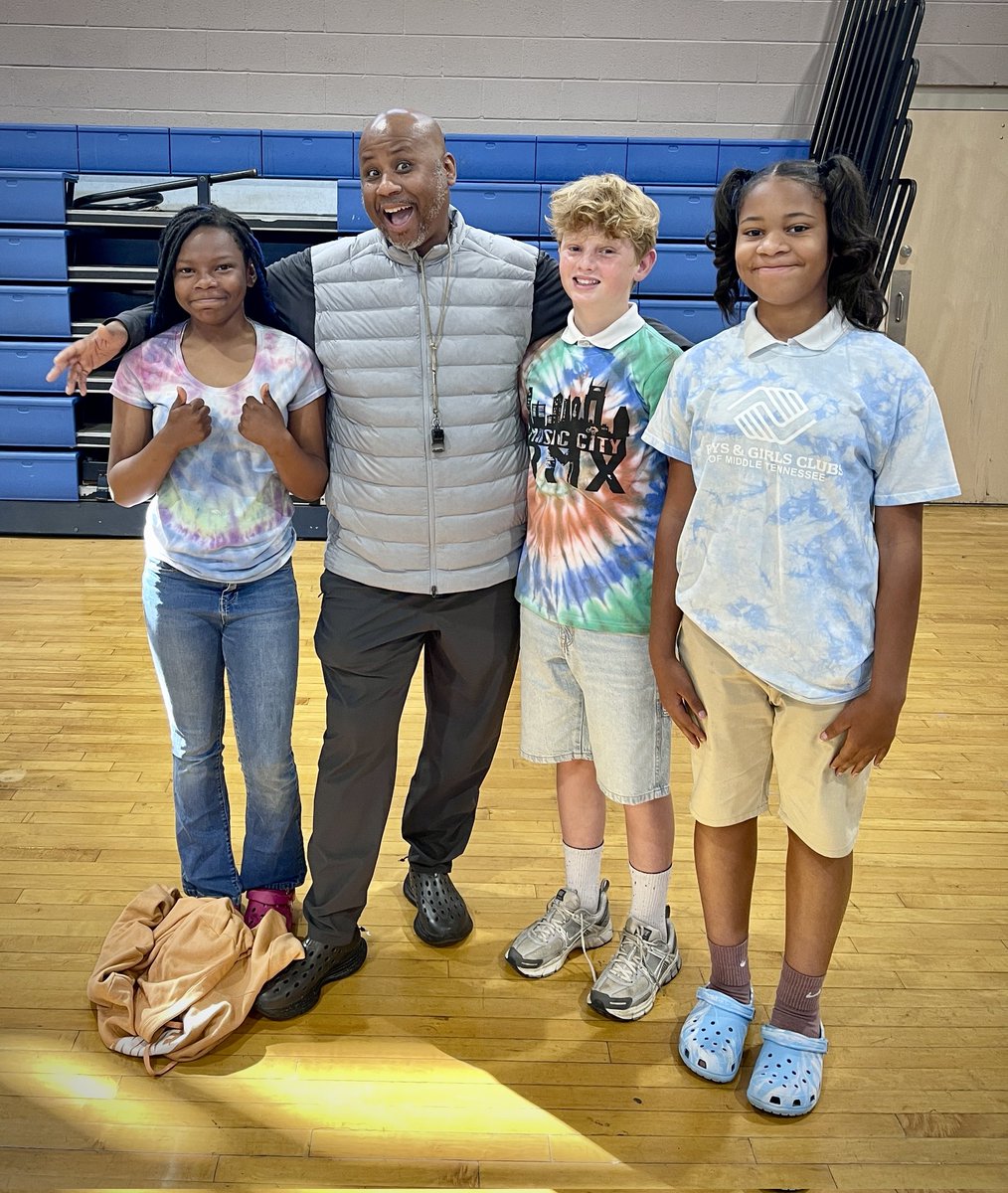 Day 2 of Wellness Week and the TIE-DYE has is rocking. Head Magnet Middle knows how to coordinate. #MNPSWellnessWeek2025