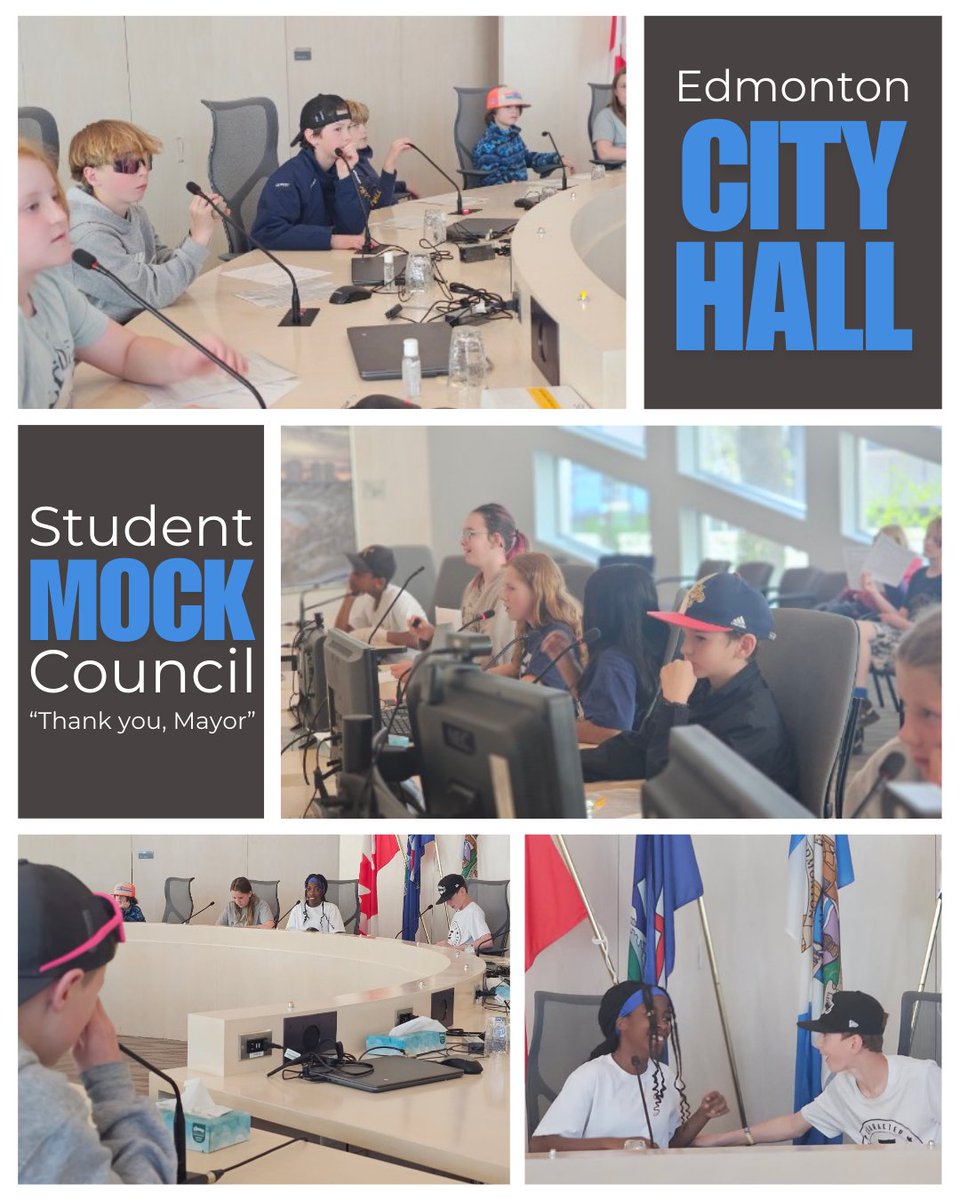 Connect Charter (@connectcharter) on Twitter photo City Hall takeover!๐ฉโโ๏ธ๐จโโ๏ธ Our Grade 6 students brought the heat to downtown Edmonton today with a mock trial tackling some big city ideas: goat-powered weed control and student transit! Future policy makers in the making!๐๐#EdmontonCityHall #Grade6FutureLeaders #MockTrialFun #CCS City Hall takeover!๐ฉโโ๏ธ๐จโโ๏ธ Our Grade 6 students brought the heat to downtown Edmonton today with a mock trial tackling some big city ideas: goat-powered weed control and student transit! Future policy makers in the making!๐๐#EdmontonCityHall #Grade6FutureLeaders #MockTrialFun #CCS