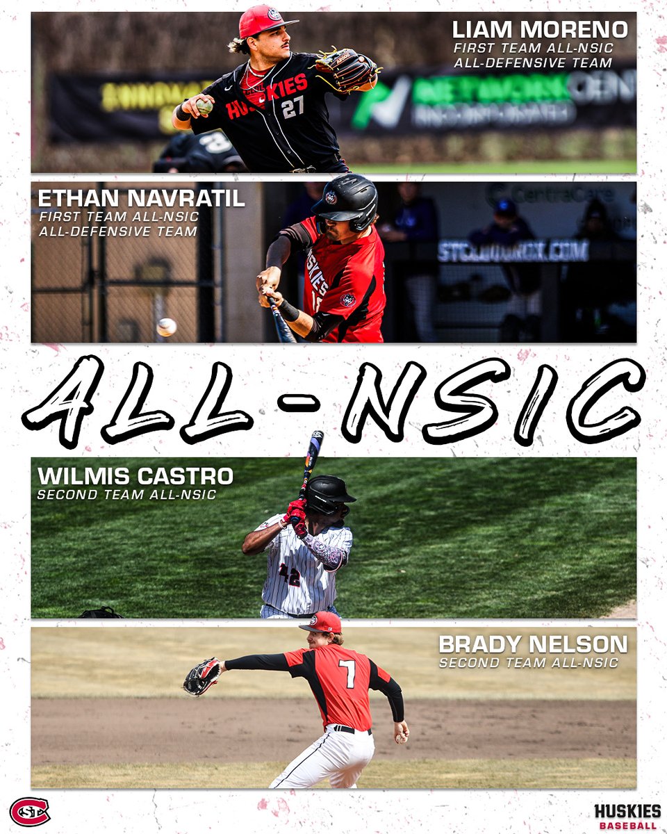 🏆 𝐀𝐋𝐋-𝐍𝐒𝐈𝐂 𝐇𝐔𝐒𝐊𝐈𝐄𝐒 🏆

1⃣st Team
🥇 Liam Moreno
🥇 Ethan Navratil

2⃣nd Team
🥈 Wilmis Castro
🥈 Brady Nelson

⚾️ All-Defensive Team
🧢 Liam Moreno
🧢 Ethan Navratil

#Huskyland ⚾️