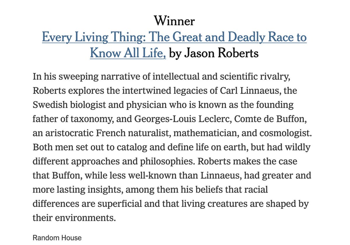 My utterly brilliant, hardworking love <a href="/itsJason/">Jason Roberts</a> won a Pulitzer yesterday for EVERY LIVING THING. (Really good book, BTW. You don't need the <a href="/PulitzerPrizes/">The Pulitzer Prizes</a> to tell you to go get your copy now.) 🏆