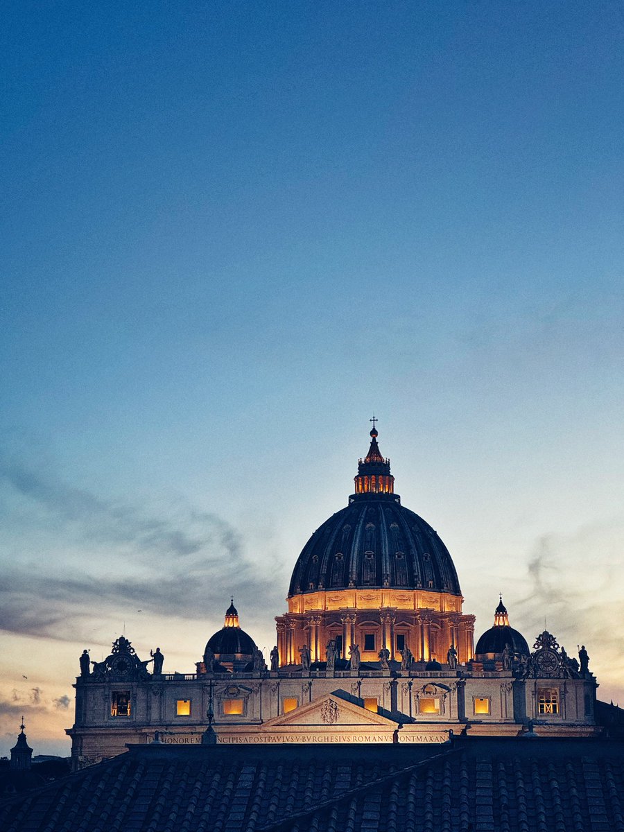 Beautiful evening in Rome as the Vatican gears up for Conclave.