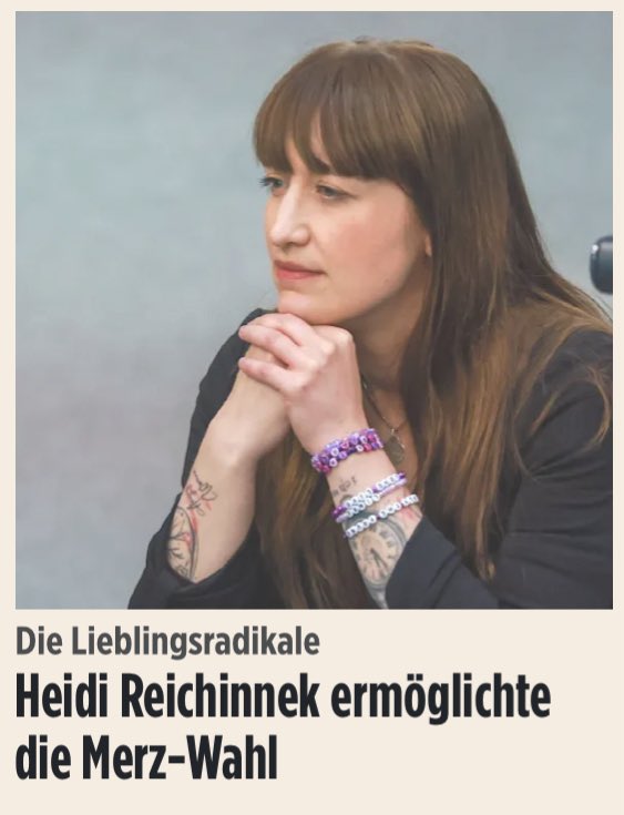 Sie will das System stürzen. 
Sie will Parteien verbieten. 
Sie unterstützt die Antifa.

Sie ist eigentlich das, was man der AfD die ganze Zeit vorwirft.

Wird aber von den Medien gefeiert und hofiert.
Warum?