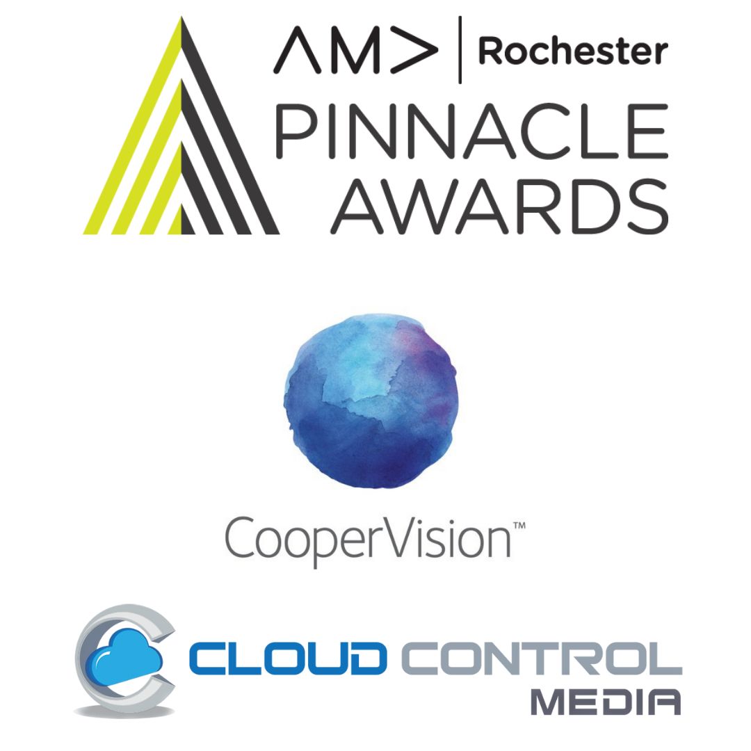 The American Marketing Association’s Rochester Chapter has named two initiatives developed by McDougall Communications clients <a href="/CooperVision/">CooperVision</a> and CloudControlMedia as 2025 Pinnacle Awards finalists. Check out the full announcement on our website: bit.ly/44Vwfsa