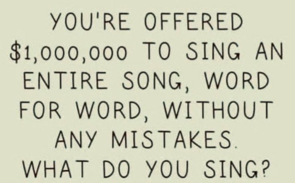 What song would you choose?