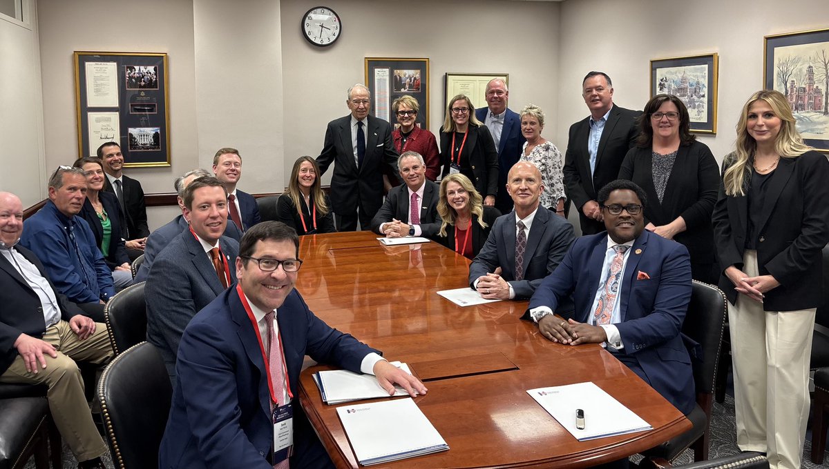 Met with Iowa hospital leaders from across the state Discussed Medicaid Mental health Behavioral health Emergency room readmissions Maternal &amp; child health 340b etc