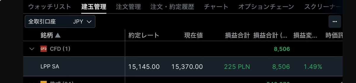 サクソバンクいいな
$LPP なんてマイナーポーランド株を買わせてくれる

CFDやけど

#証券会社分散