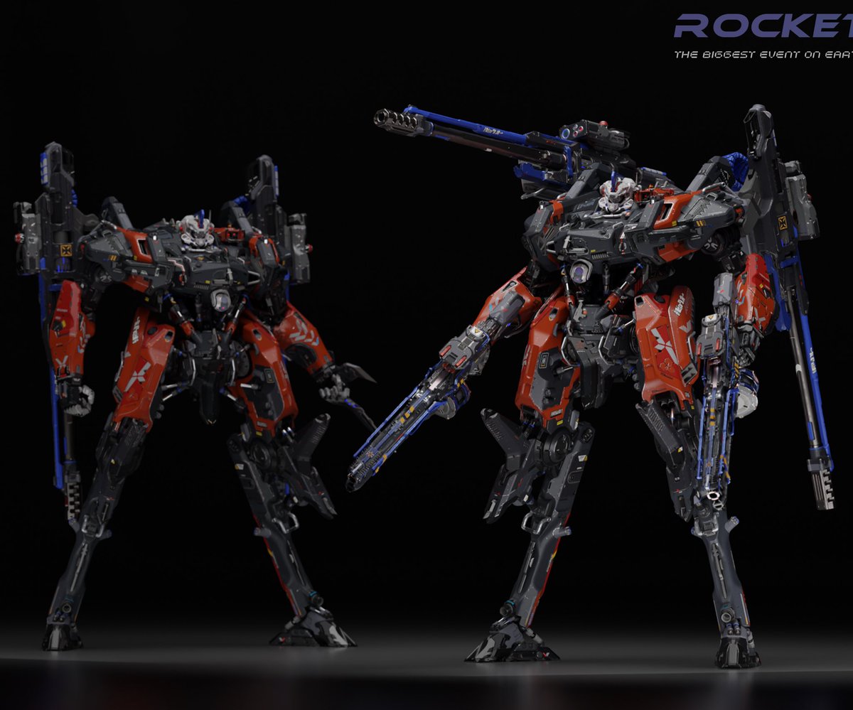 Lichee191's tweet image. The mecha dedicated to the competition, so I specially changed his painting to look like a sports car.
#Mecha #3DCG #机甲 #概念设计