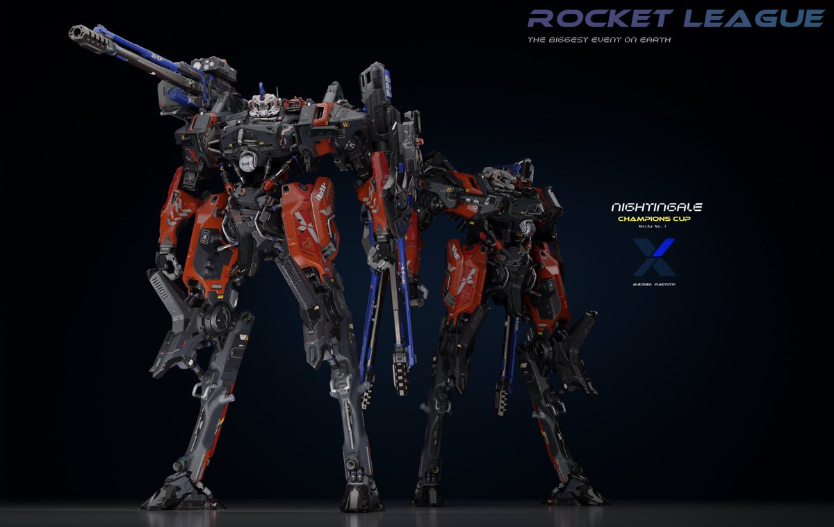 Lichee191's tweet image. The mecha dedicated to the competition, so I specially changed his painting to look like a sports car.
#Mecha #3DCG #机甲 #概念设计