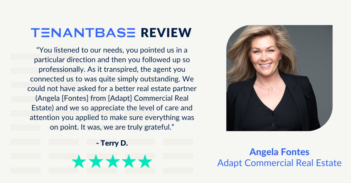 Excited to congratulate Angela Fontes from Adapt Commercial Real Estate in #LasVegas for guiding her clients to exceptional real estate solutions! Her proactive approach and dedication to clients are commendable. We're grateful for your commitment to service, Angela!