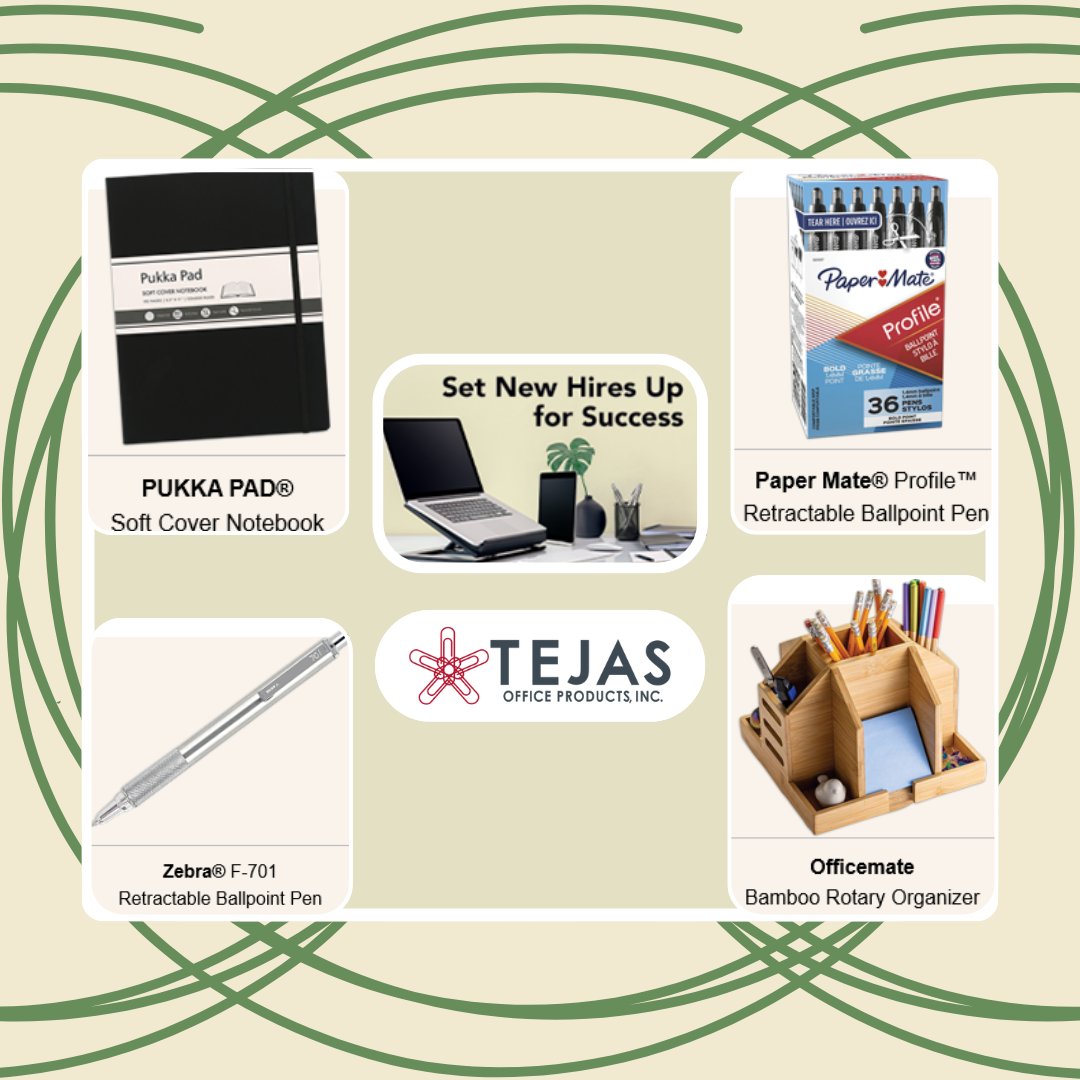 TejasOffice's tweet image. Giving your rookies a head start? Level up new hires from day one with Tejas Office Products! Equip them with the essential tools they need to thrive. Stock up on our onboarding must-haves now. Set up everyone for success! 🖋️

#getaheadstart #setupforsuccess #tejasofficeproducts