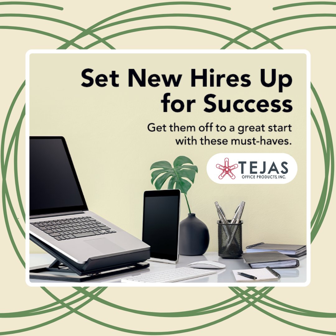 TejasOffice's tweet image. Giving your rookies a head start? Level up new hires from day one with Tejas Office Products! Equip them with the essential tools they need to thrive. Stock up on our onboarding must-haves now. Set up everyone for success! 🖋️

#getaheadstart #setupforsuccess #tejasofficeproducts