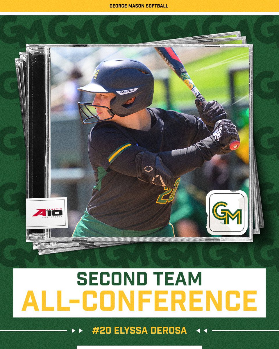 George Mason Softball (@masonsoftball) on Twitter photo Triple threat, George Mason takes home THREE All-Conference honors💛💚🏆 <a href="/atlantic10/">Atlantic 10 Conference</a>
Congrats to Tess and Ellie for earning Second Team All-Conference honors
And Abbey for receiving All-Rookie Team honors Triple threat, George Mason takes home THREE All-Conference honors💛💚🏆 <a href="/atlantic10/">Atlantic 10 Conference</a>
Congrats to Tess and Ellie for earning Second Team All-Conference honors
And Abbey for receiving All-Rookie Team honors