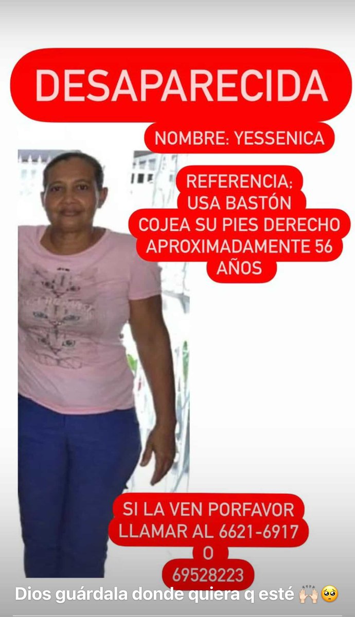 criticaenlinea's tweet image. Ayudemos a encontrar a la señora Yessenica. Desaparecida desde el pasado viernes.