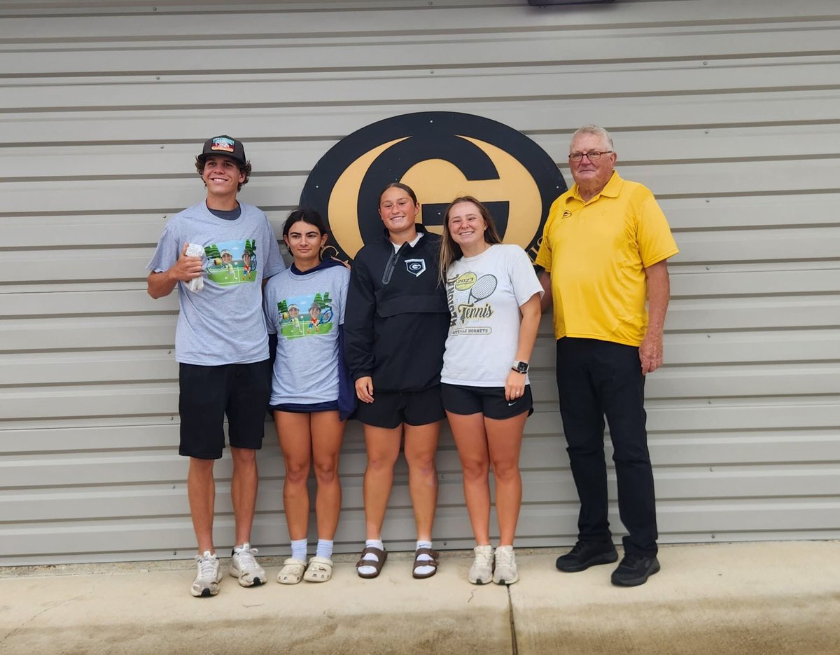 Good luck to Senior OF Madisyn Birnel as she competes in College Station in the UIL Regional Tennis Tournament as a part of the girls’ doubles team. Go Madi B!! 🎾🏆