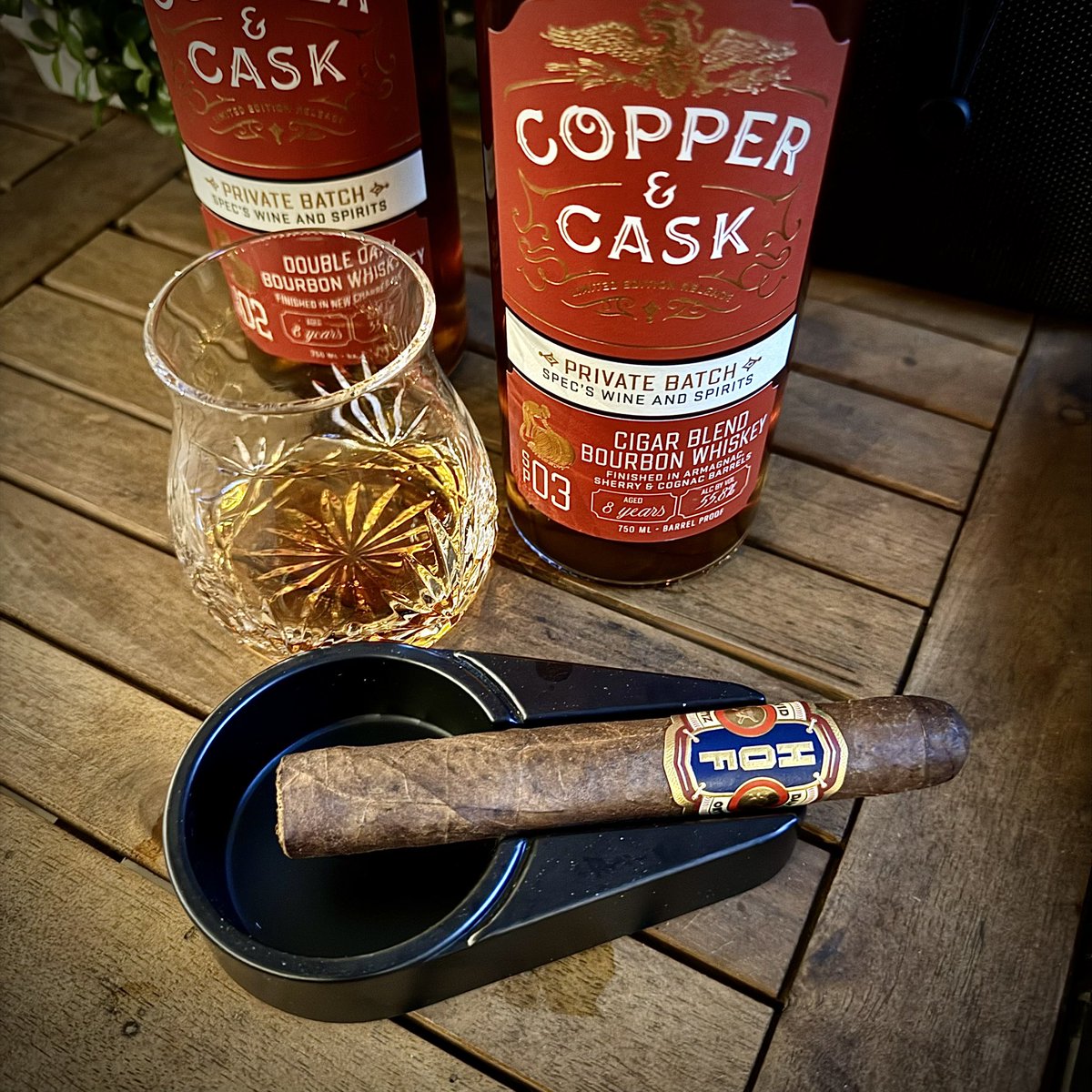 Hall of Fame by <a href="/ArtistaCigars/">Artista Cigars</a> and Cigar Blend Bourbon by <a href="/copperandcask/">Copper & Cask</a>