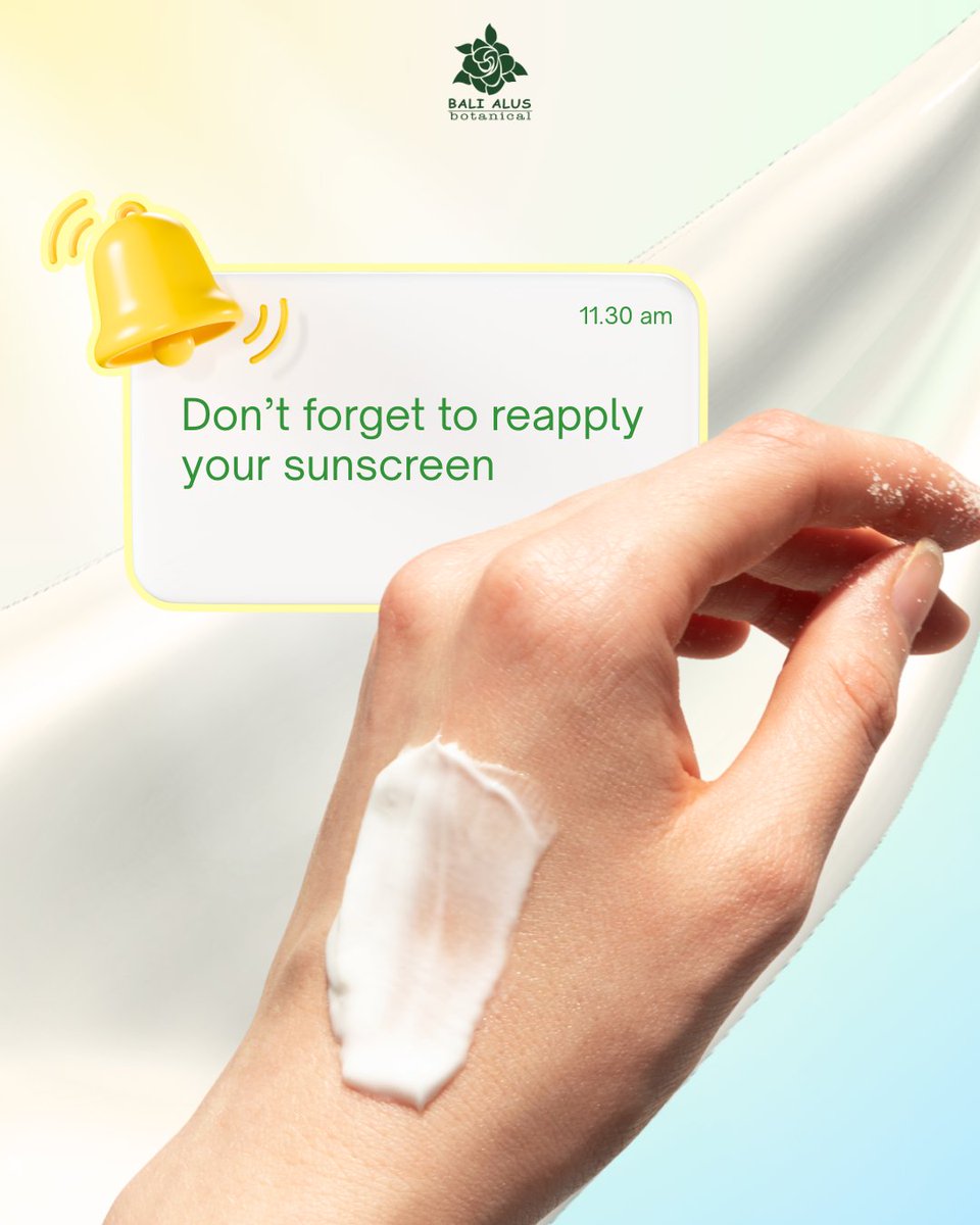 balialus_spa's tweet photo. Jangan lupa reapply sunscreen setiap 2-3 jam sekali ya 🙂‍↕️ #reapply #sunscreen #MetGala2025 https://t.co/zzKwZ3ZeM6