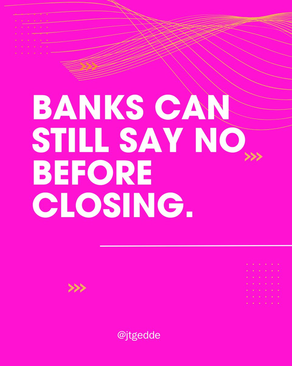 jgedde's tweet photo. Getting pre-approved is not a green light to relax. Lenders continue reviewing your profile until the final closing.

Changes in credit, income, or spending can cost you the home. If you’re planning to buy, message me to stay protected throughout the process.

#nevada #mortgage https://t.co/nLGmptXpJW