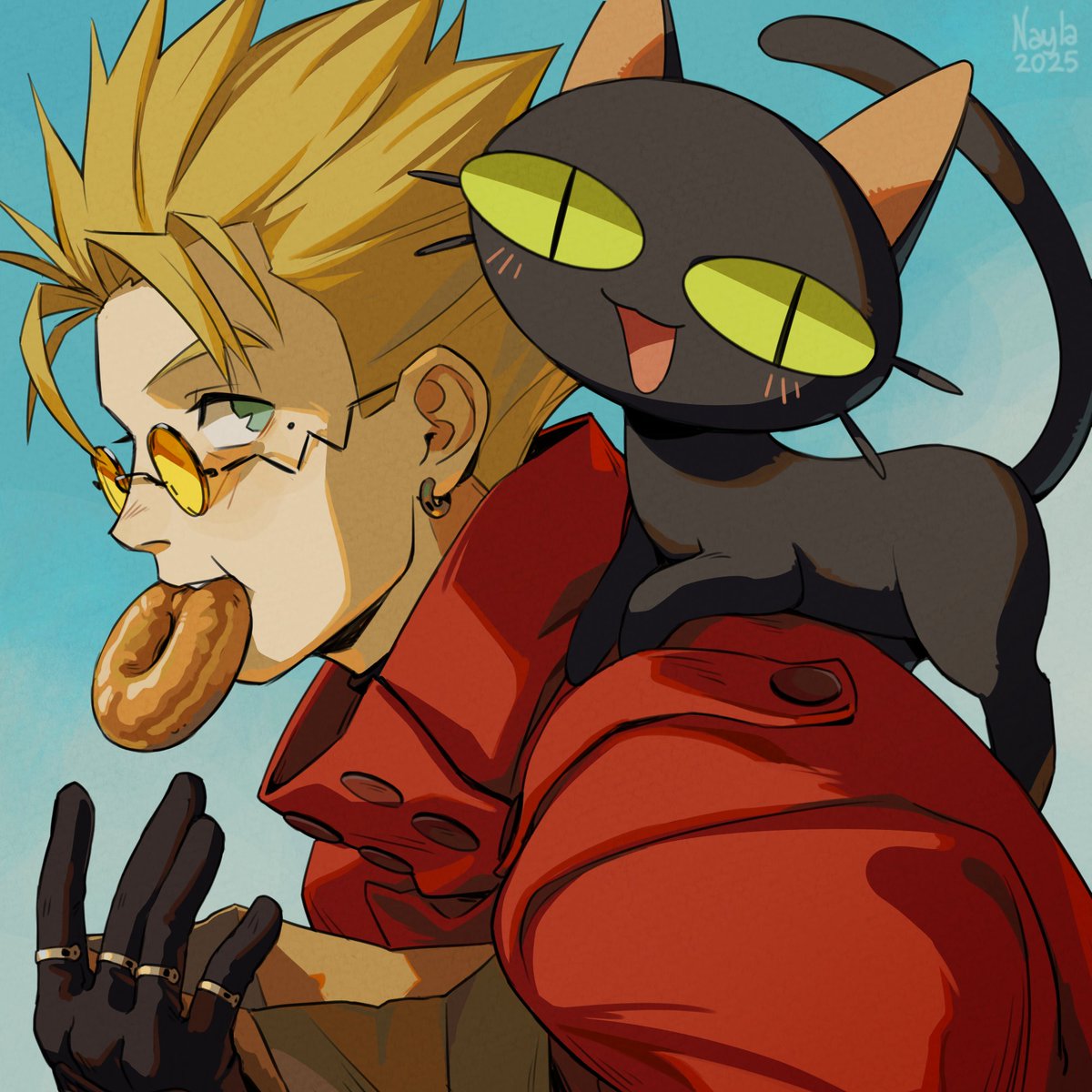 random vash and kuroneko from weeks ago 🤪 #trigun