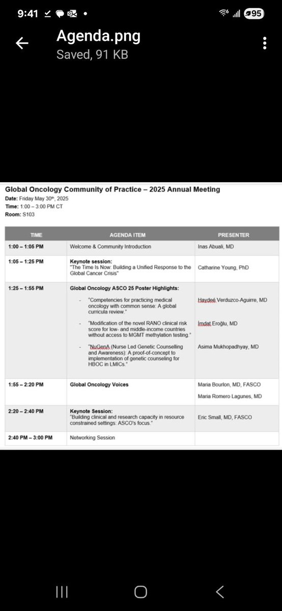 aparna1024's tweet image. Excited to share our @ASCO #asco25 Global Oncology CoP agenda! Highlights includes selected poster presentations, global onc voices and keynotes from the next @asco president Eric Small and @catgyoung
