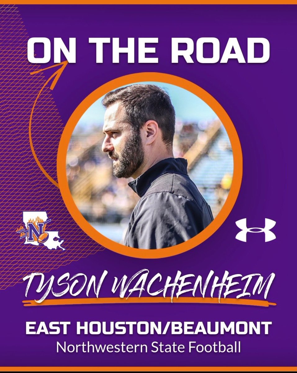Tyson Wachenheim (@coachtwach) on Twitter photo The stars at night, are big and bright
👏🏼👏🏼👏🏼 👏🏼
Deep in the heart of Texas looking for some future <a href="/NSUDemonsFB/">NSU Football</a>
#ForkEm 🤘🏼
#LeaveNoDoubt 🟣🟠 The stars at night, are big and bright
👏🏼👏🏼👏🏼 👏🏼
Deep in the heart of Texas looking for some future <a href="/NSUDemonsFB/">NSU Football</a>
#ForkEm 🤘🏼
#LeaveNoDoubt 🟣🟠
