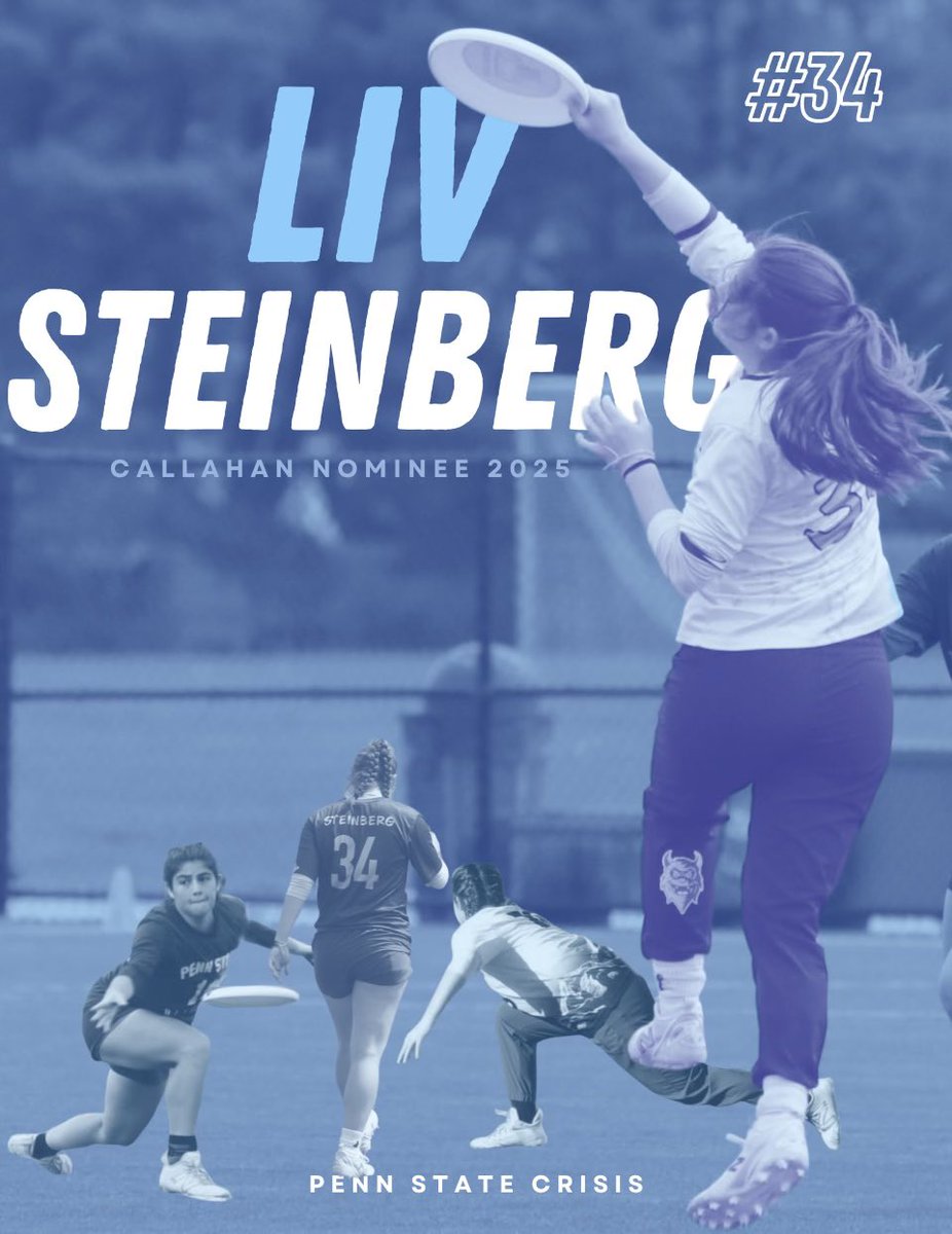 An honor and complete pleasure to announce our 2025 Callahan nominee, Liv Steinberg! We love you Liv🫶 (video coming soon)