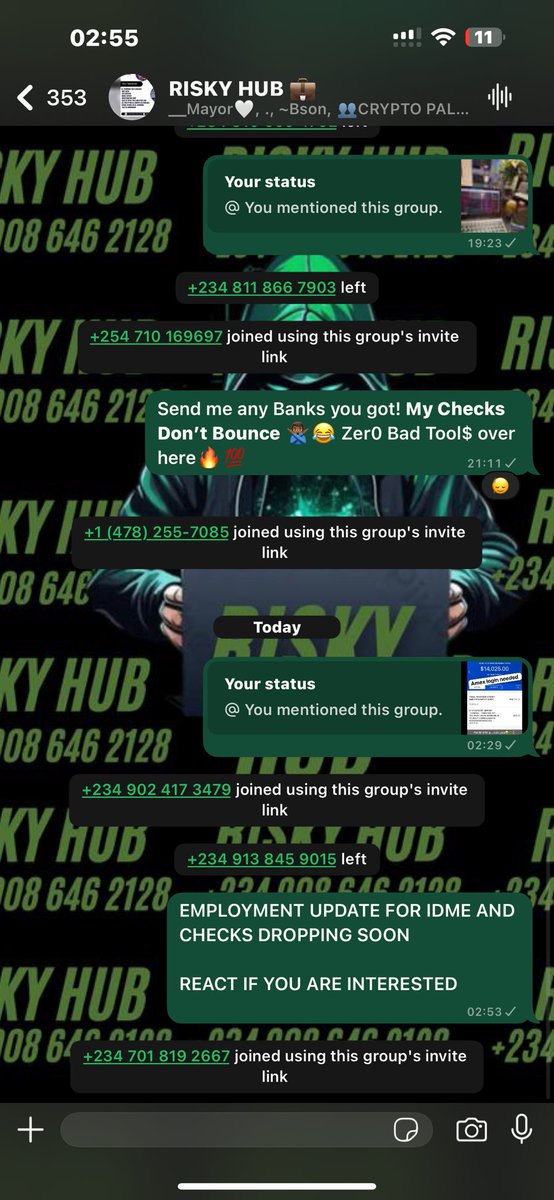 Join group if you need employment update 

chat.whatsapp.com/DAkxZD5rcU1Cvz…

chat.whatsapp.com/DAkxZD5rcU1Cvz…

chat.whatsapp.com/DAkxZD5rcU1Cvz…