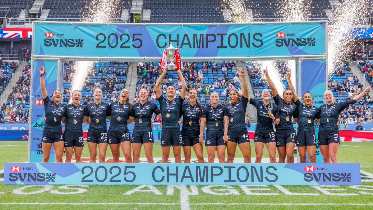 Proud to be supporting our incredible New Zealand teams at the World Rugby Sevens 2025 in Los Angeles this weekend. Congratulations to the unstoppable Black Ferns Sevens women's team for taking out gold 🏆 with a fantastic track record after claiming the Olympic gold and SVNS