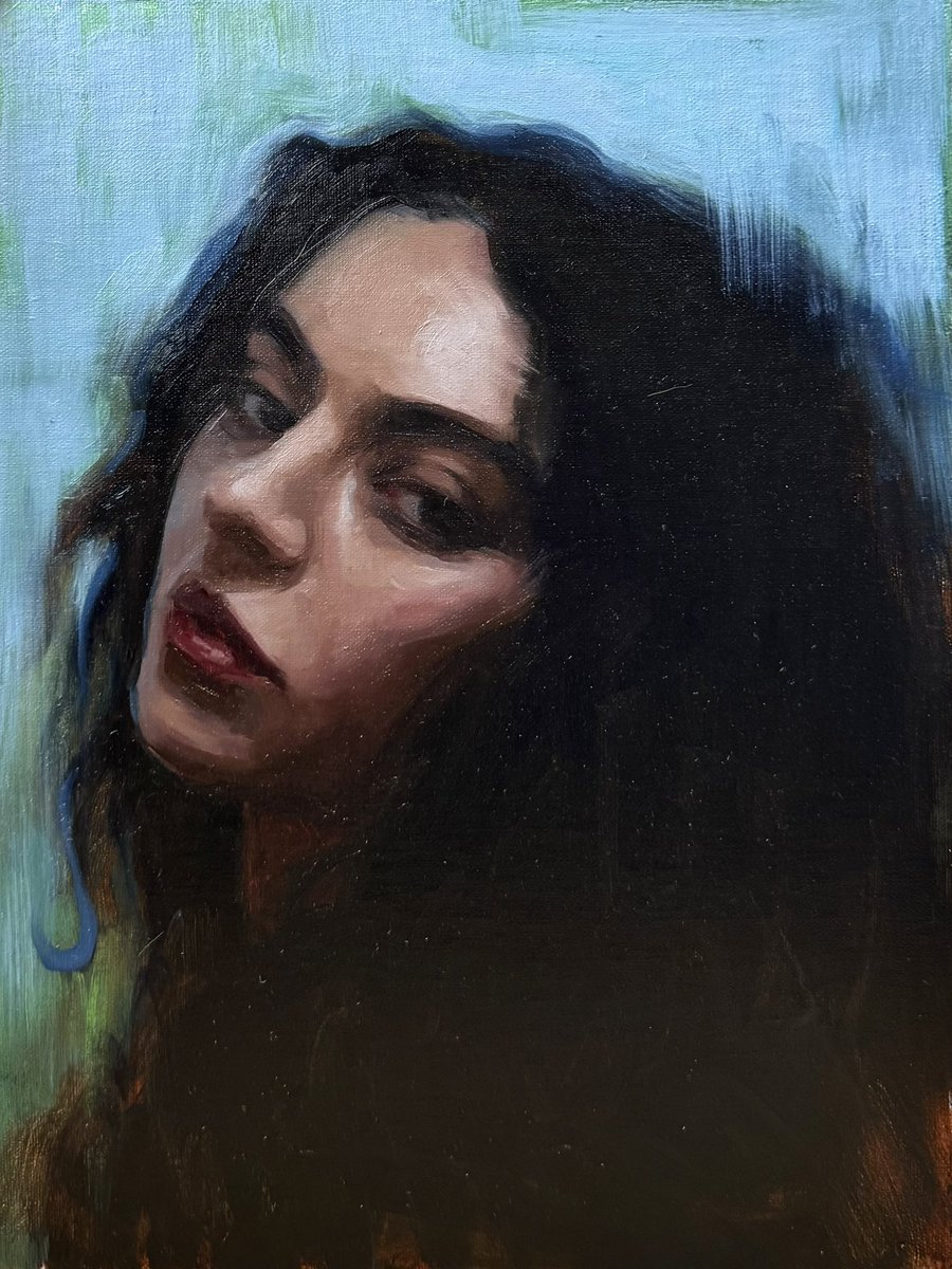 oil painting of <a href="/charli_xcx/">Charli</a>